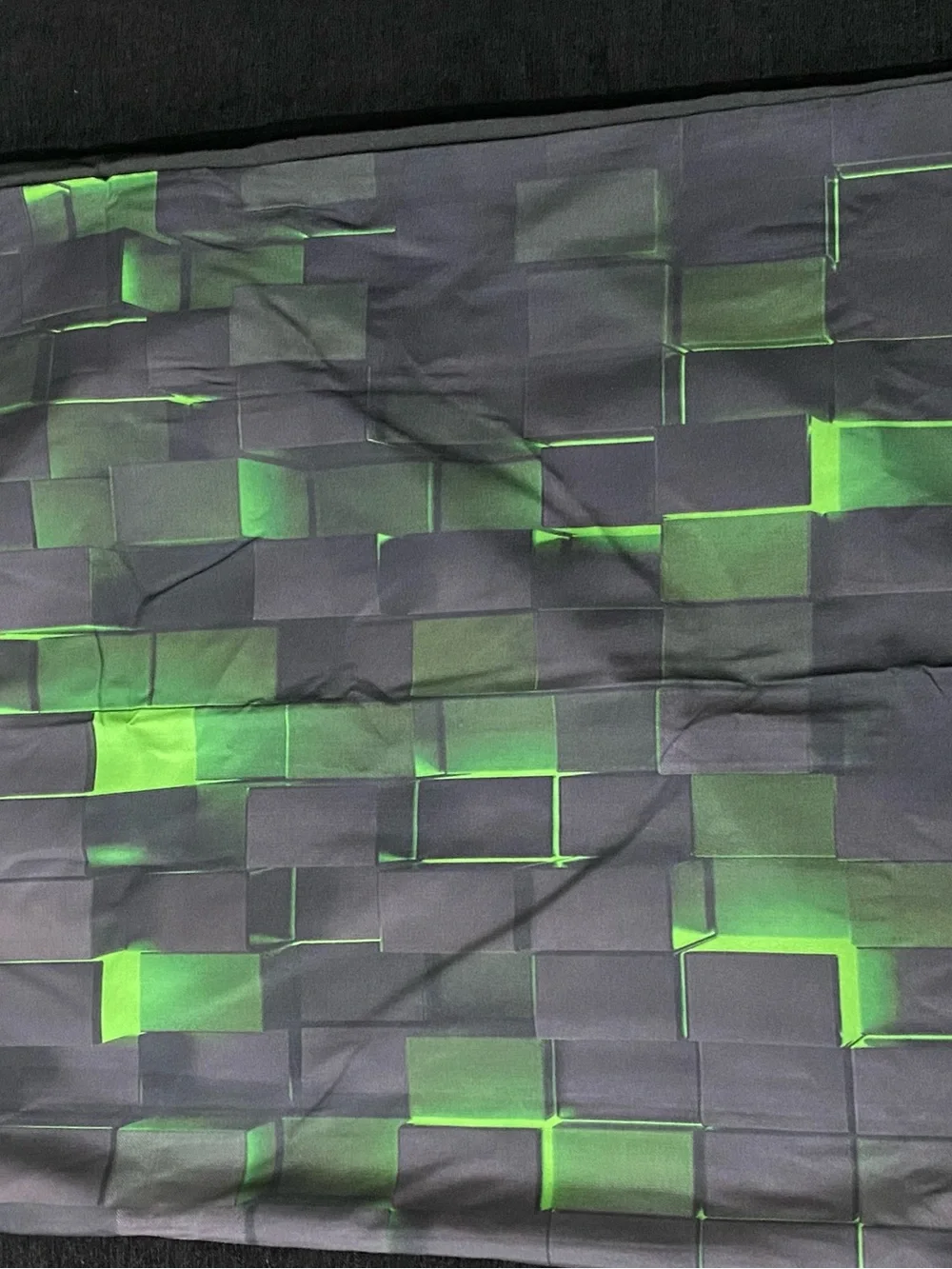 Modern Green & Gray Geometric Case Set for Duvet and Pillows